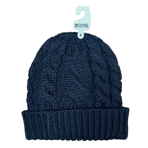 MICHAEL | Michael Kors Cuffed Cable Knit Beanie - One Size - Picture 4 of 5